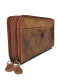 Vintage-Leder Damen-Geldbörse, braun